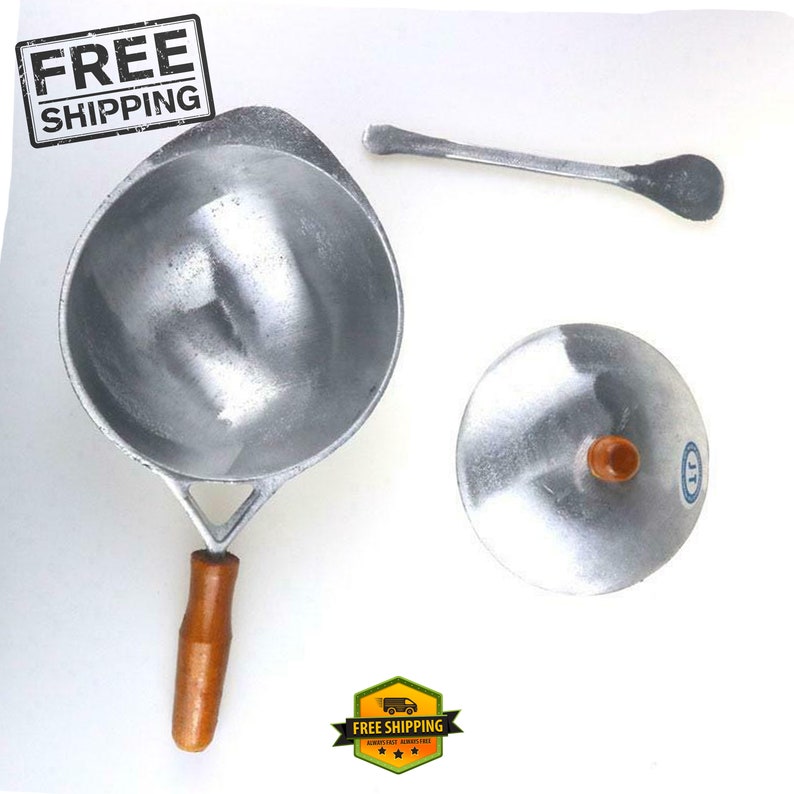 appam pan Original Hopper Pans Aluminium Ceylon Pan Cake Maker Free Pfannenwender Küchenwerkzeug Food Maker Hopper Pan / Appam Pan / Sri Lanka Bild 4