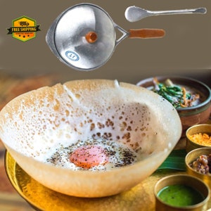 appam pan Original Hopper Pans Aluminium Ceylon Pan Cake Maker Free Pfannenwender Küchenwerkzeug Food Maker Hopper Pan / Appam Pan / Sri Lanka Bild 1