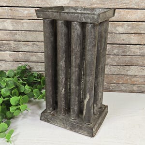 Antique Tin 12-Tube Candle Mold: Primitive Cottage Decor