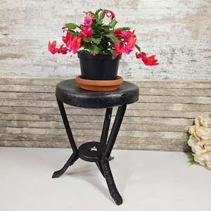 Milking Stool, Vintage Three-Legged Barn Stool with Star Logo