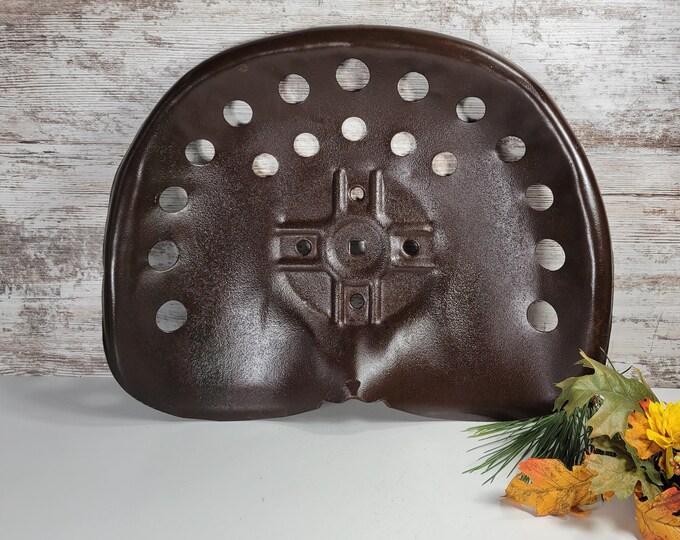 Vintage Steel Tractor Seat, Primitive Farm Implement Seat, Etsy