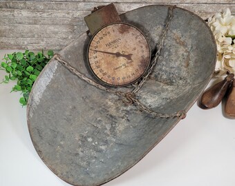 Balance De Poche Pour Poisson - 25 Lb - Métal - Vintage Allemande