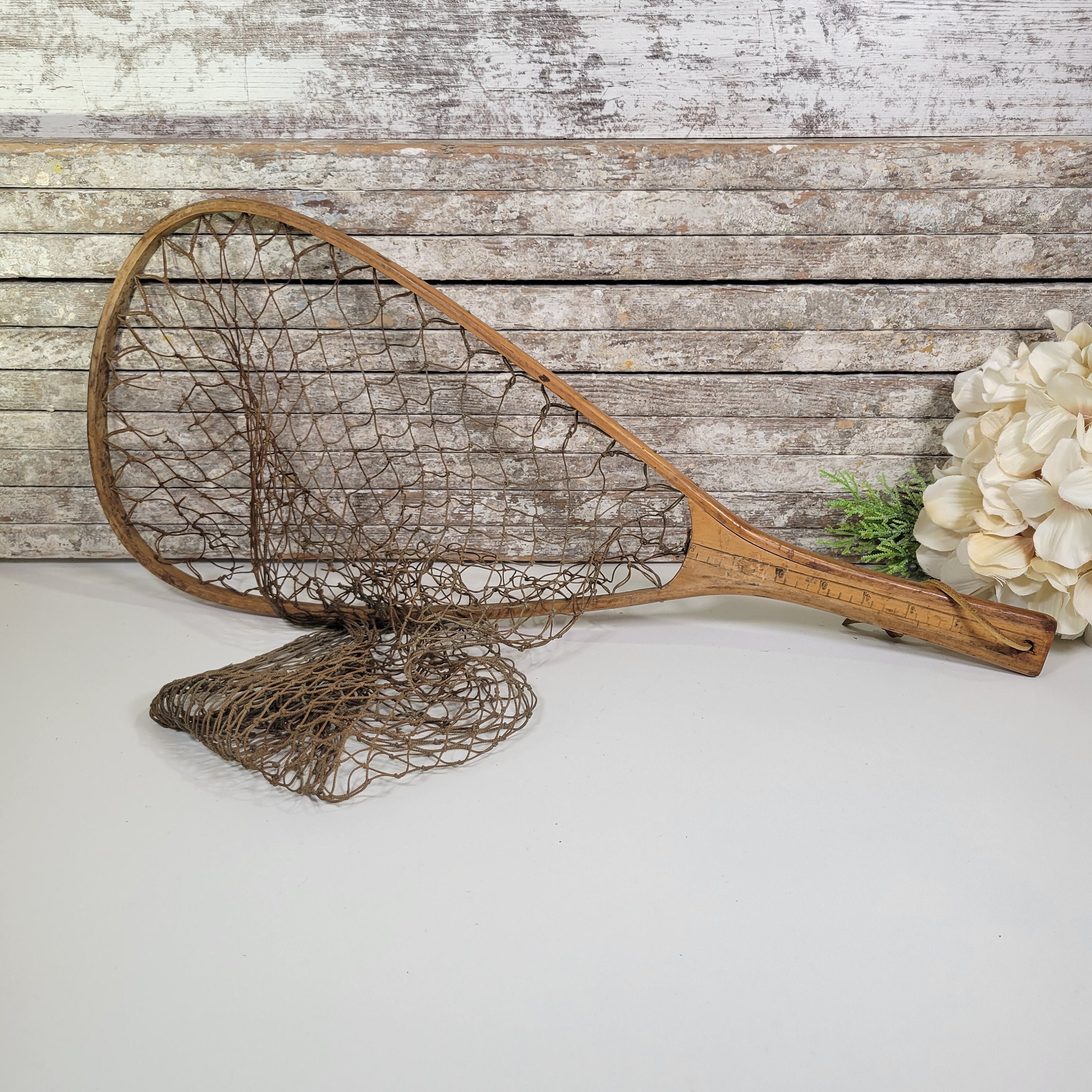 Your Choice Vintage Fishing Net, Trout Fly Fishing, Wood Framed Landing Net,  Camp Lodge Cabin Decor, Gift Idea 