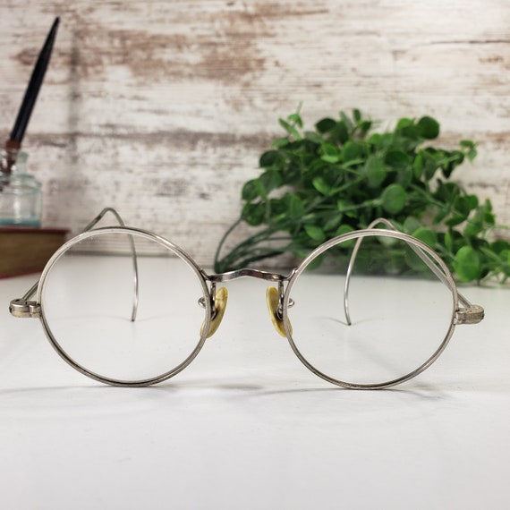 Wire Wire Rim Kids Eye Glasses, Vintage Spectacle… - image 9