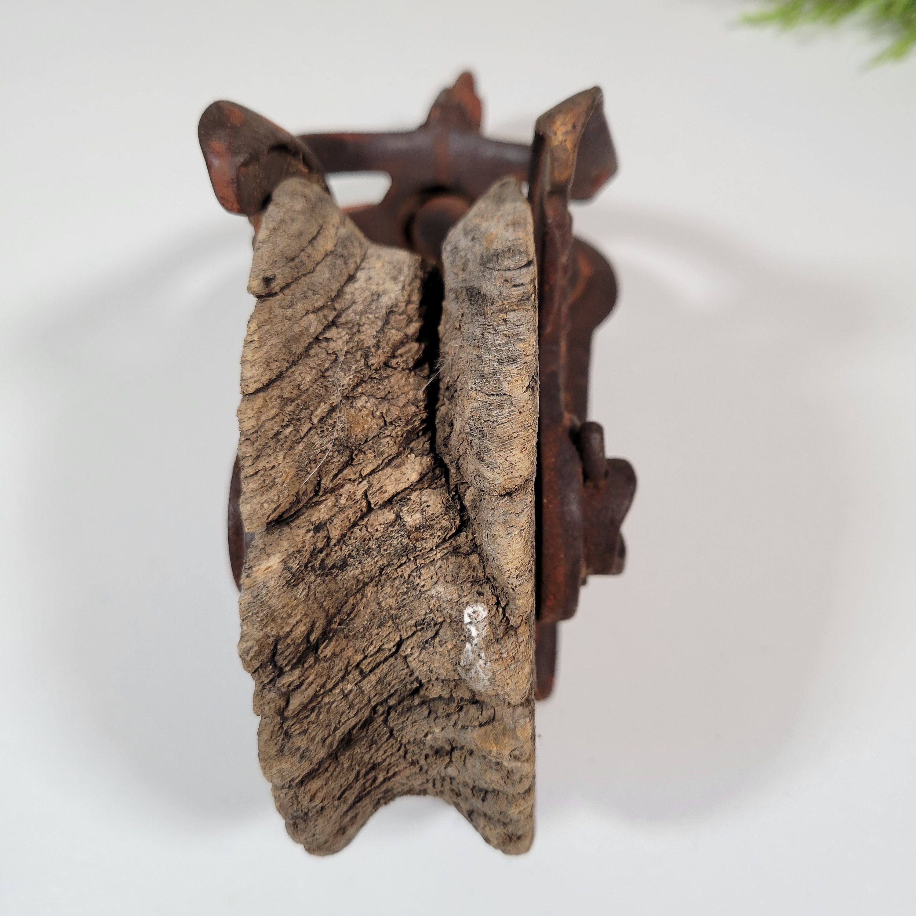 Rustic Barn Pulley Hudson MFG Co Wood and Metal Pulley Etsy