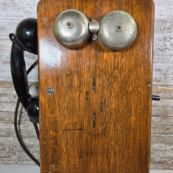 Antique Wall Phone Converted to Hand Cradle, Dean Electric/kellogg