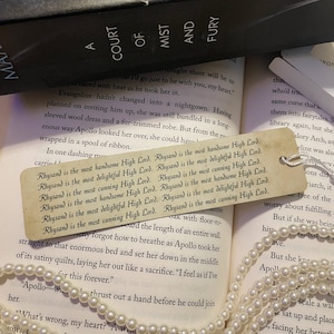 OFFICIALLY LICENSED A Court of Thorns and Roses Aluminum Bookmark