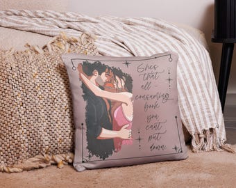 All-Consuming Romance Novel Pillow