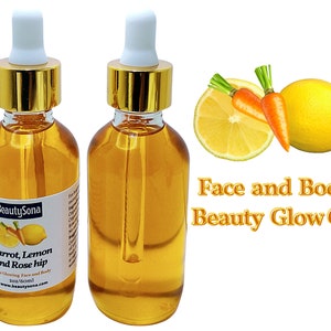 Lemon Oil, Carrot oil, Turmeric oil for Face and Body Skin Care Bundle, Lemon, Carrot, Turmeric  oil, Soap for Face and Body.
