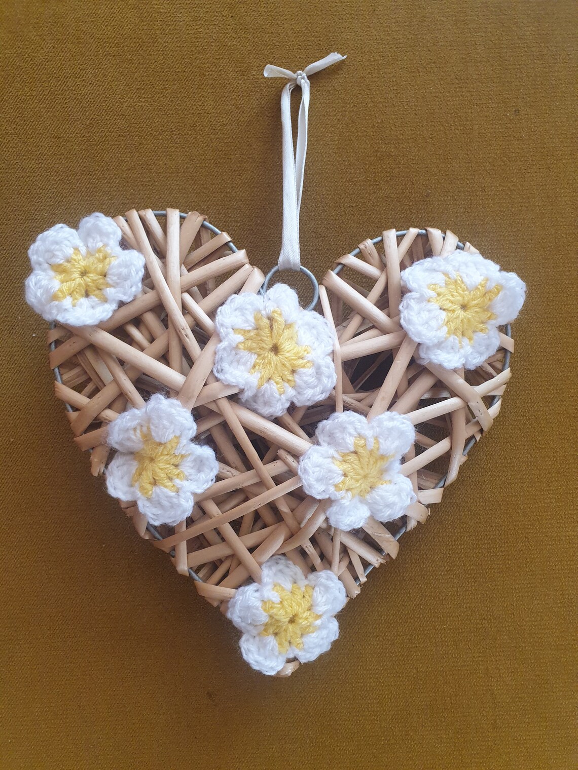 Upcycled Wicker Hearts Etsy