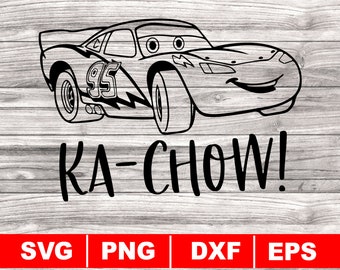 Lightning Mcqueen Svg Etsy