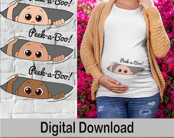 Peek A Boo Baby Boy svg, Maternity, Pregnant, Mom to be clipart, Digital Download