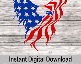 American Bald Eagle Flag svg, USA, Patriotic png, 4th of July clipart, Digital Download