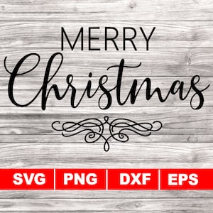 Merry Christmas svg, Holiday Clipart, Winter saying quotes png, Digital Download