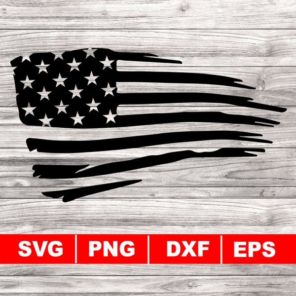 Distressed American flag svg, png, dxf, eps, 4th of July svg, Instant Download, American Flag svg, Distressed Flag svg, Partiotic Flag svg