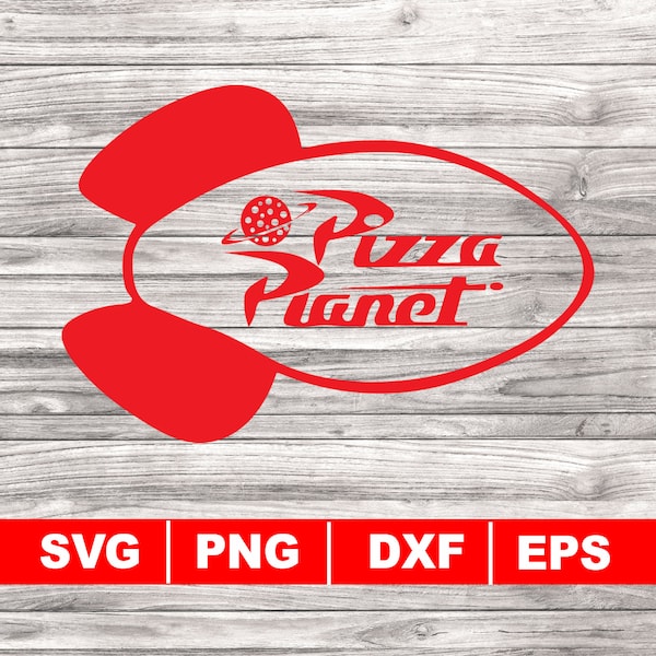 Pizza planet svg, png, dxf, eps, Digital Download, Pizza svg, Rocket Ship svg, Planet svg, Funny svg, Planet Stars Space
