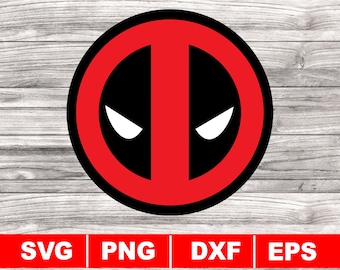 dead pool face svg, png, dxf, eps, Digital Download, Funny svg, Adult svg, bad guy hero svg, super bad hero svg