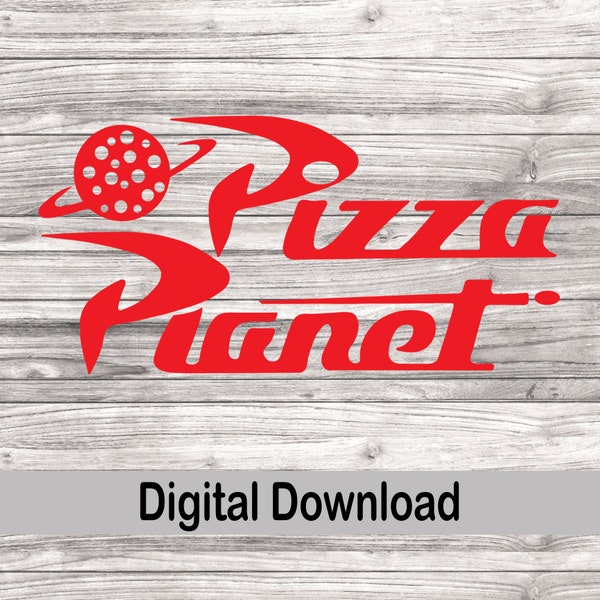 Pizza Planet svg, png, jpg, eps, Sofort Download, Pizza svg, Planet svg, Pizza Planet Logo svg