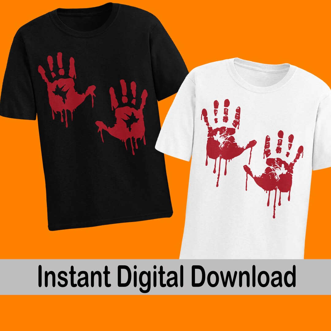 Bloody Hands Svg, Halloween Svg, Instant Download, Dripping Blood Hands ...