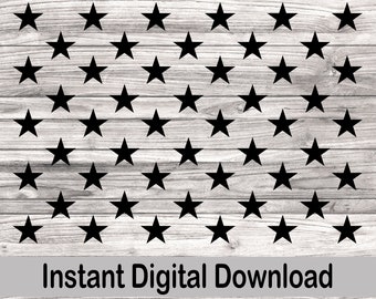 50 Stars American Flag svg, USA png, Patriotic, 4th of July clipart, Digital Download