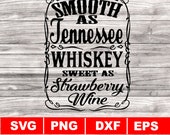 Smooth as Tennessee Whiskey svg, png, dxf, eps, Instant download, Alcohol svg, Whiskey svg, Southern svg, Tennessee whiskey, Tennessee svg