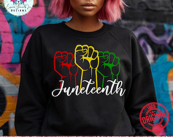 Juneteenth Fist svg, 1865 Black History Clipart, free-ish png, Digital Download
