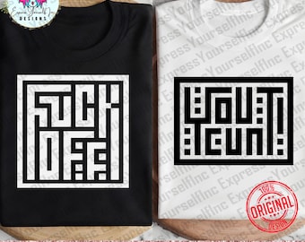 Fuck off svg, Adult Humor Sarcastic Quotes hidden messages swear Words, Curse Word