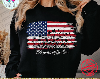 250 Years of Freedom Floral png, American flag, Fourth of July Wildflower, 250th Anniversary