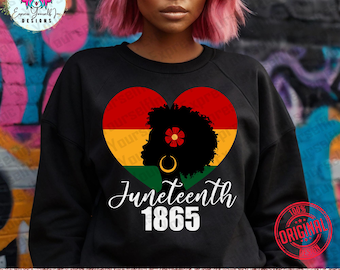 Juneteenth 1865 svg, Black History clipart, Free-ish png, afro woman silhouette, Digital Download