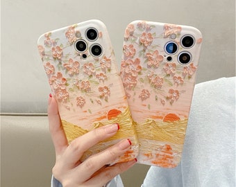 Mooie bloem telefoonhoesjes voor iphone7, 7+, 8, 8+, iphoneX, Xs, XR, iphone Xmax, iphone11, 11pro, 11promax12,12 pro,12promax12Mini