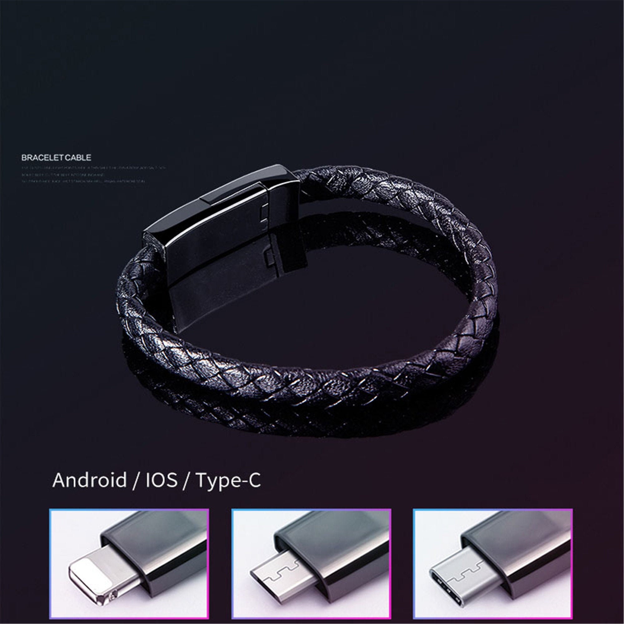 OFBK Bracelet USB Beeds Charging Data Cable for Phone Type C Androids Women  Bracelets - AliExpress