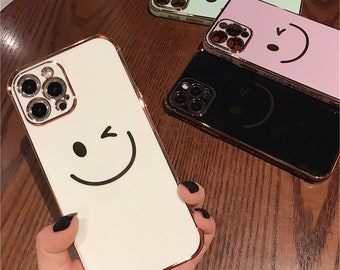 Luxury Smiles happy face PhoneCase for IPHONE 7/8,7/8/plus Iphone X/Xs/XR, iphoneXmax,Xsmax, Iphone11,11pro,11promax,Iphone12,12pro,12promax