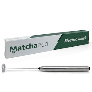 Matchaeco Electric Matcha Whisk | Milk Frother, Handheld Stainless Steel, Hot Drinks Whisk