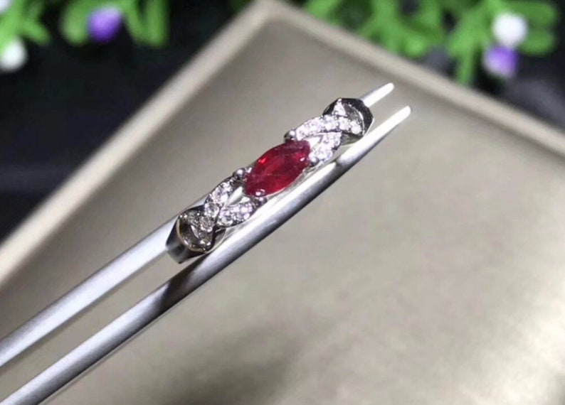 Ring 925 Silver Ruby 0.50 ct