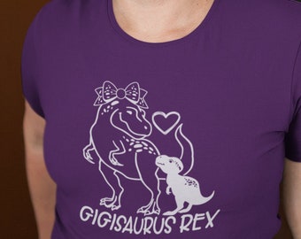 Gigisaurus Rex Shirt - Gigi Shirt - Gigi Heart Shirt - Gigi - Gigi Gifts - Grandma Shirt - Nana Shirt - Mimi Shirt