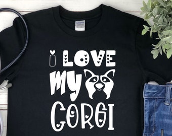 Corgi - I Love My Corgi Shirt - Corgi Gifts - Corgi Shirt - Cute Corgi - Dog Owner Shirt