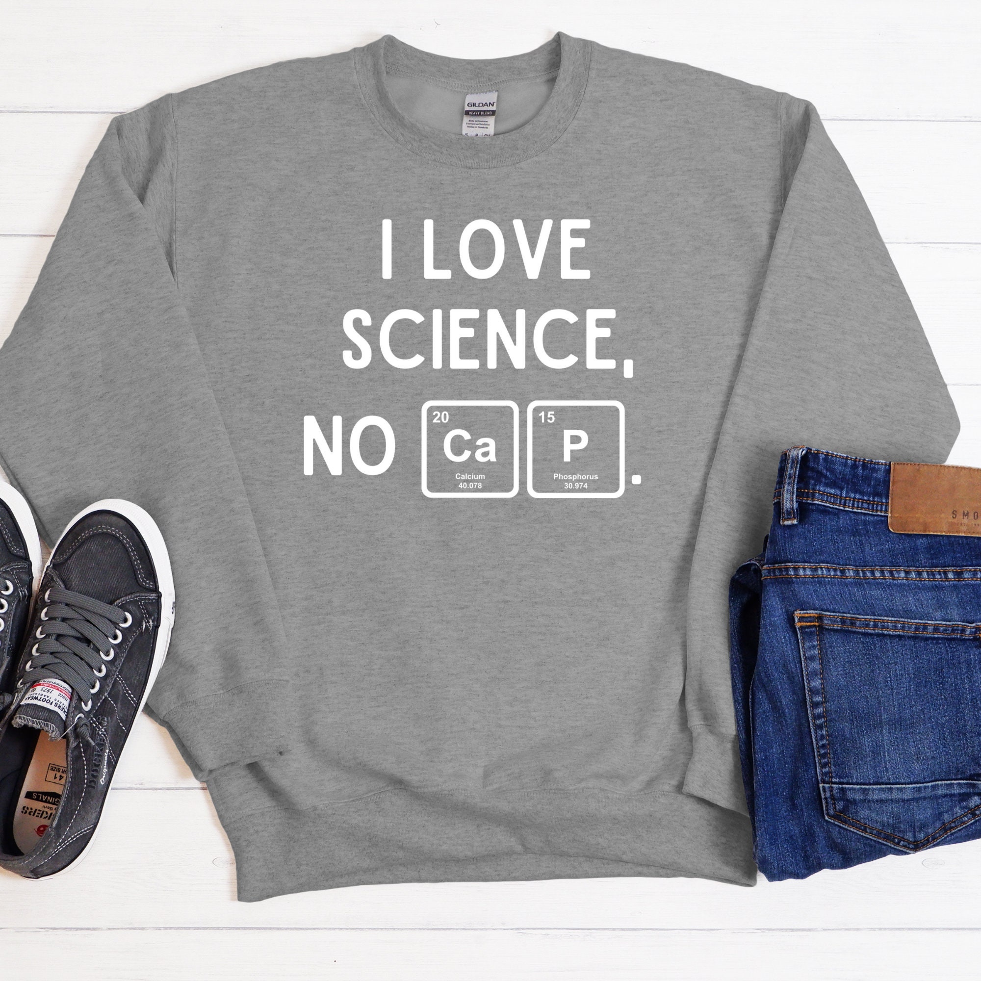 Science Sweater Drawing I Love Science No Cap Sweater, Science Sweater, Science Gifts, Biology ...