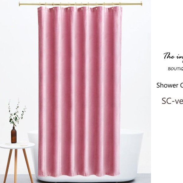 Pink Shower Curtain Etsy