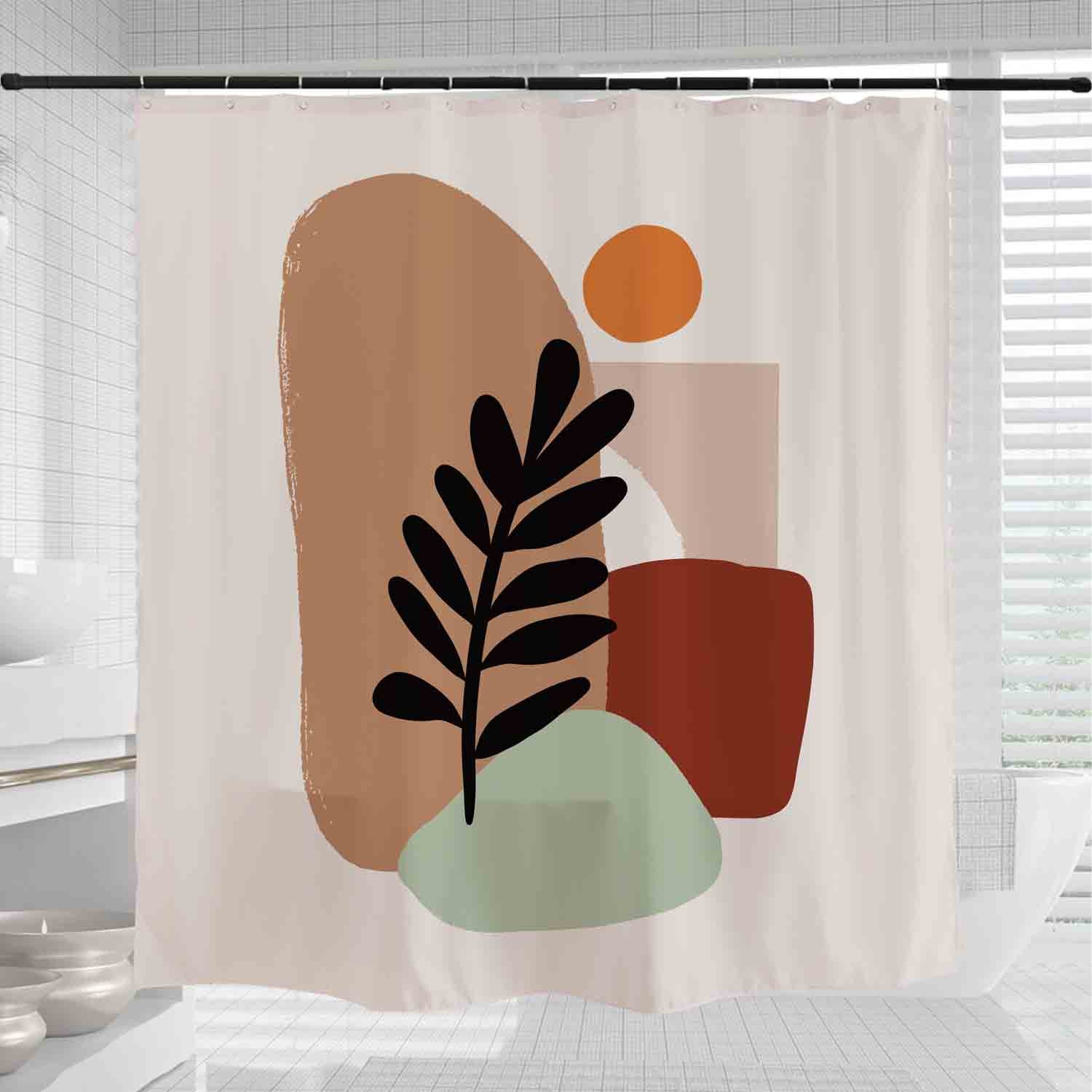 Bohemian Shower Curtain Abstract Boho Art Extra Thick - Etsy