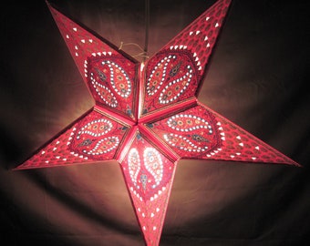 Star Daisy, Daisy Chain, Paisley Light Lantern, Paper Folding Lamp, Power Cord Included