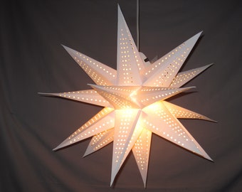 Moravian Star Folding Paper Lantern Light