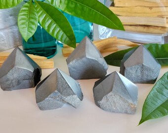 Hematite Top Polished Point, Hematite Tower, Hematite Generator, Hematite Top Polished Point with Natural Sides