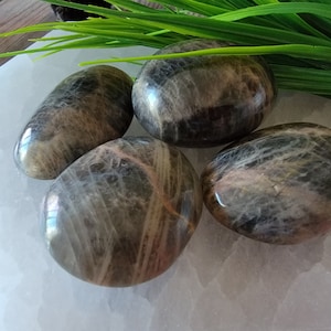 Black Moonstone Palm Stone, Black Moonstone Crystal, Moonstone Palm Stone, Moonstone Gallet