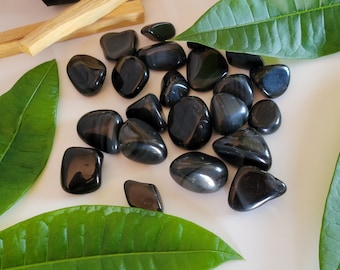 Rainbow Obsidian Tumbled Stone, Obsidian Tumbled Stone, Tumbled Obsidian, Root Chakra, Healing Crystal