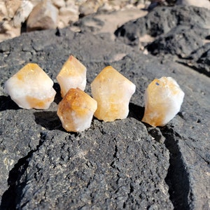 Citrine Standing Point with Polished Top and Natural Sides - you choose, Citrine Point, Citrine Generator