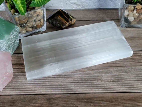 Selenite Plate - Large, Charging Plate, Rectangle Plate