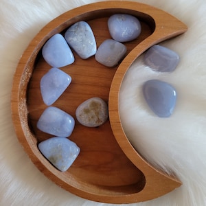 Agate, Blue Lace Agate Tumbled Stone, Blue Agate, Pocket Stone, Healing Crystal