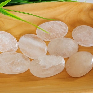 Quartz Worry Stone, Pocket Stone, Carry Stone