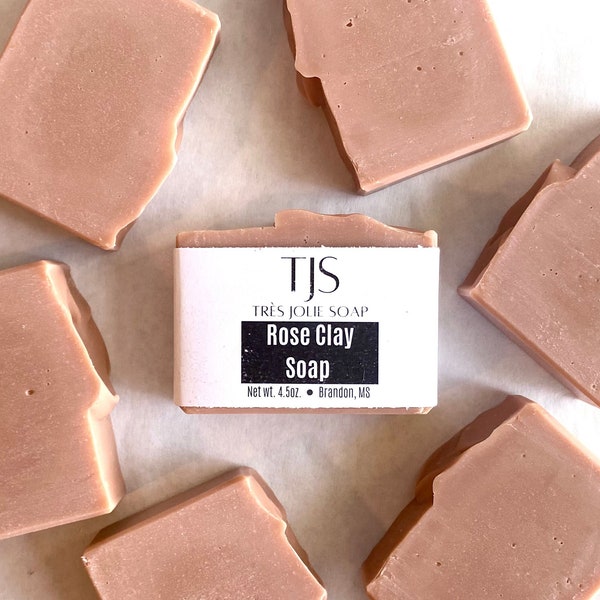 Rose Clay Soap Etsy