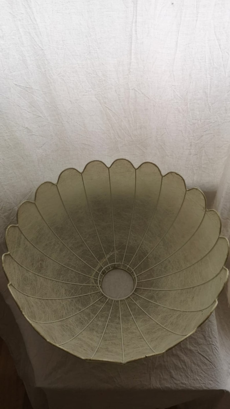 Midcentury vintage Cocoon lamp shade Bild 5